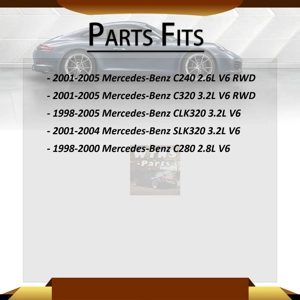 Anchor Engine Motor Mounts Front 2x For 1998 1999 2000 Mercedes-Benz C280 2.8L - Image 2 of 4