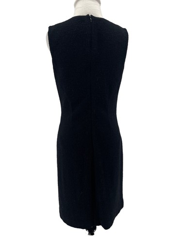 Aspesi Design By Lawrence Steele Women's Black Wool Sleeveless Dress Size 40 - Picture 3 of 7