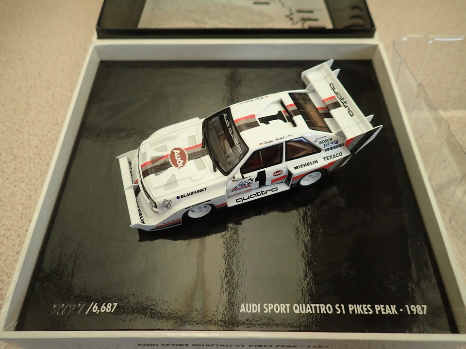 Edición limitada Minichamps 1:43 436 871201 Audi Sport Quattro S1 Pikes Peak sin mostrar Foto 2 de 4