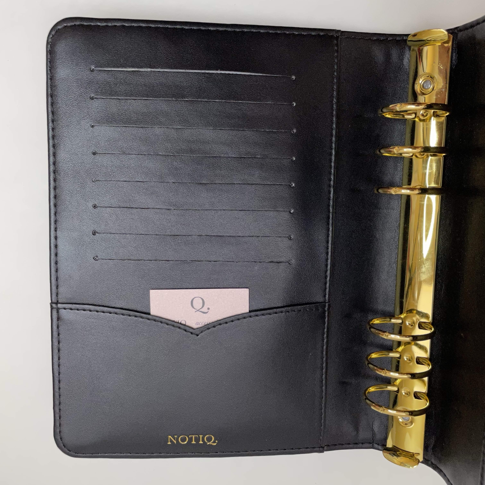 Notiq A5 Quilted Planner Cover Black New Gem