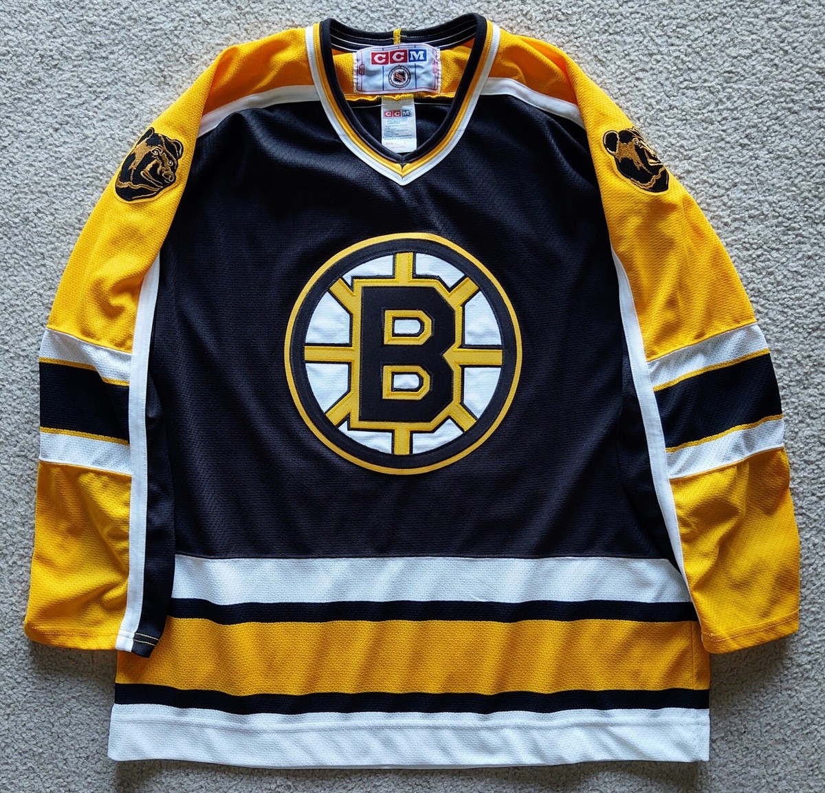 CCM - 【CCM】NHL Boston Bruins ホッケーゲームシャツ A-3774 CCM】NHL Boston Bruins ホッケーゲームシャツ A-3774 アイス