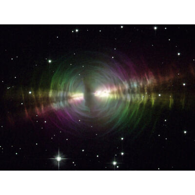 Hubble Space Telescope Rainbow Image Of The Egg Nebula Art Canvas Print 18X24