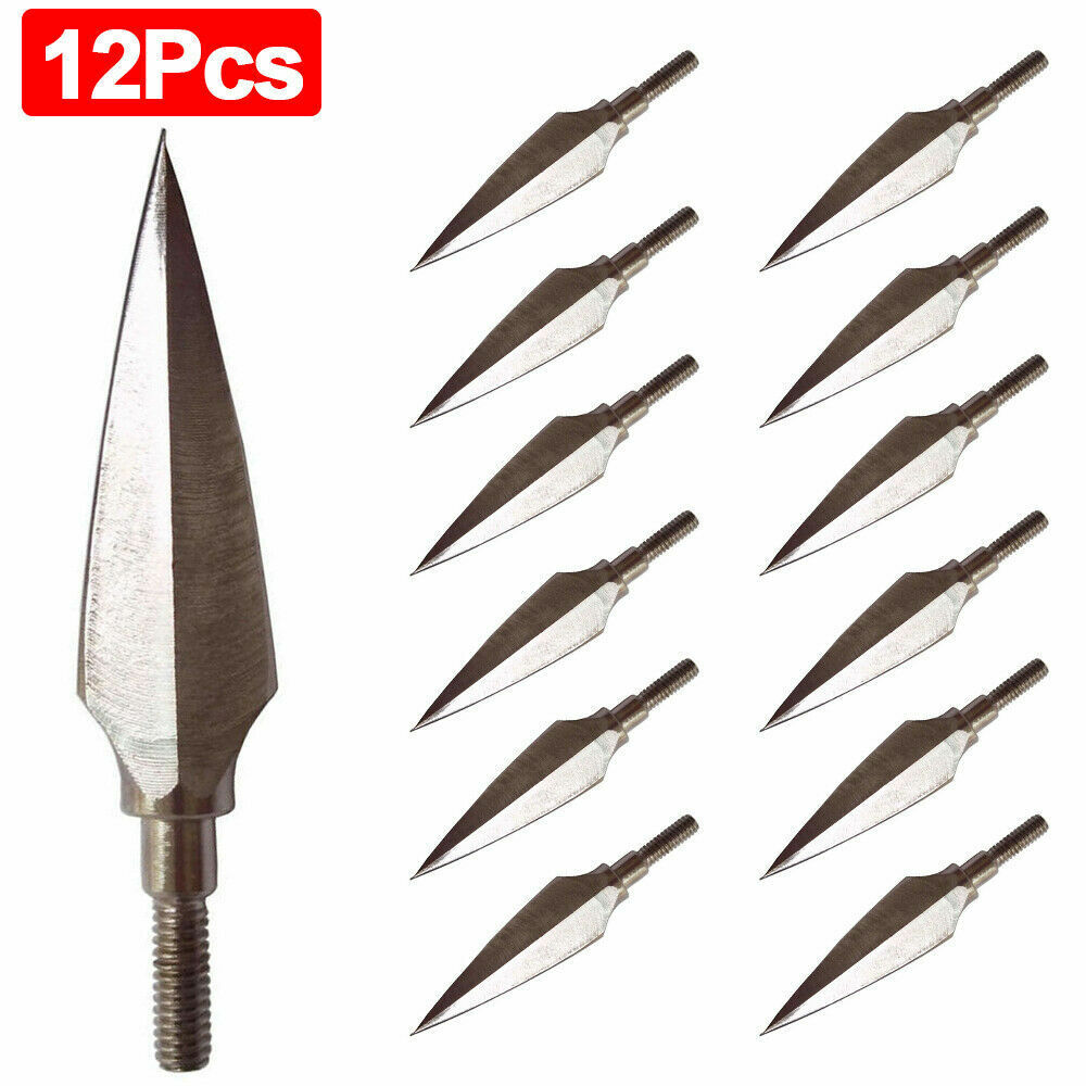 12pcs 150 grain Broadheads Arrow Heads 2 Blade Archery Broad Arrows ...