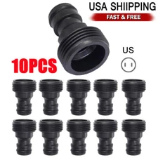 10Pcs 3/4" Garden Hose Quick Connect Water Hose For Brass Female Male Connector