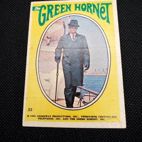 1966 Green Hornet Topps Sticker #23 Bruce Lee unbenutzte Szenen aus TV Show
