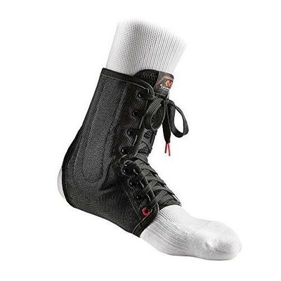 black McDavid Level 3 Ankle Brace with lace up stays