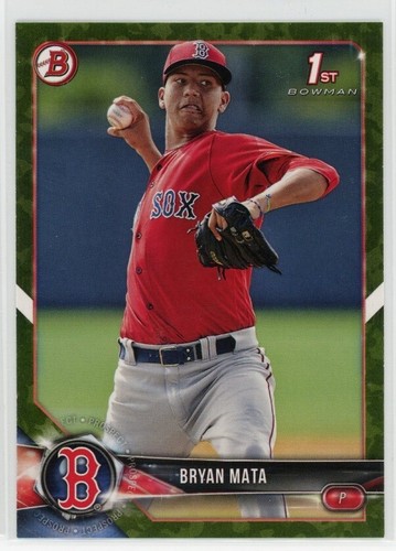 2018 Bowman Baseball 1st Prospects Bryan Mata Camo #BP2