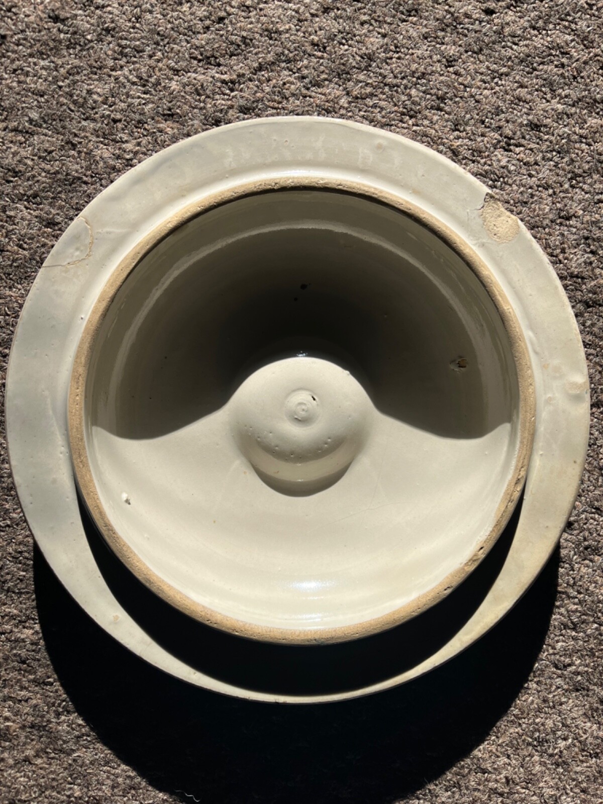 Antique Red Wing Water Cooler 5 Gallon Stoneware Crock with lid eBay