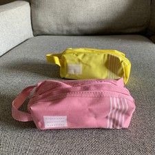 Double Layer Pencil Case Large Capacity Canvas Stationery, Pack of 2