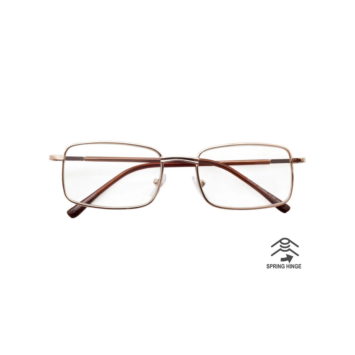 Reading Glasses Mens Womens 4 Pack Metal Frame Readers Eyeglasses Spring Hinge