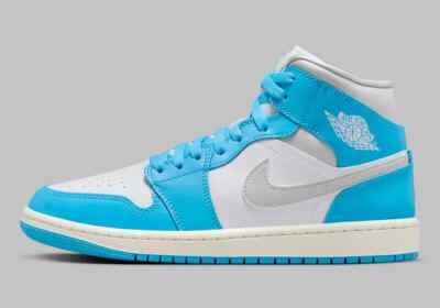 NIKE☆AIR JORDAN 1☆MID★POWDER BLUE★23cm Size 6.5 - Air Jordan 1 Mid Dark Powder Blue W for sale