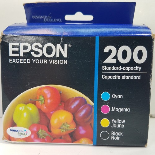 EPSON 200 Ultra Standard Capacity Blk/C/M/Y Cartridge Combo Pack T200120 Ex 6/27 - 第 1/5 張圖片