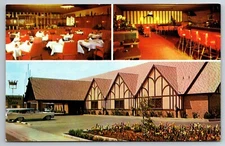 Vintage Postcard AZ Phoenix Neptune's Table Restaurant Dining Room ~13348