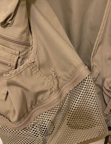 Columbia Bighorn II Fly Fishing Mens Large Vest PFG Pockets Sherpa Fleece Patch - Picture 16 of 16