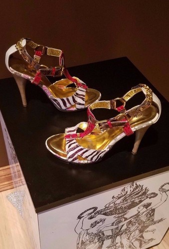 Wild Rose multi-color sandals Sz 9M - Picture 2 of 7