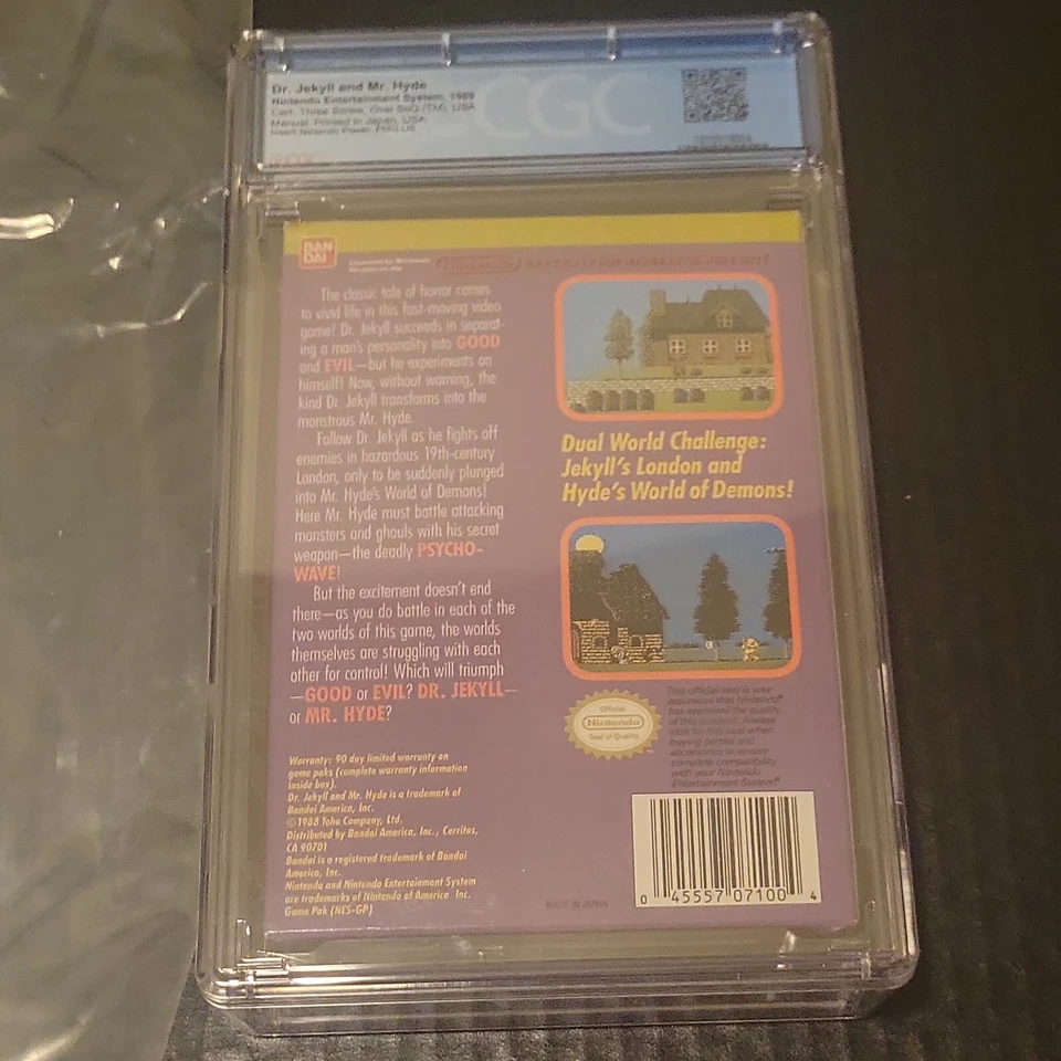 Nes Dr. Jekyll and Mr. Hyde (Nintendo Entertainment System, 1989) CIB Graded 9.0 - Image 3 of 4