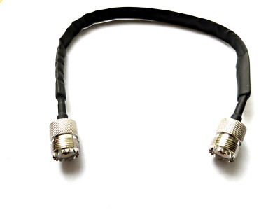 Kabel UHF-PL Buchse auf UHF-PL Buchse SO239 gerade 30cm Fensterdurchführung