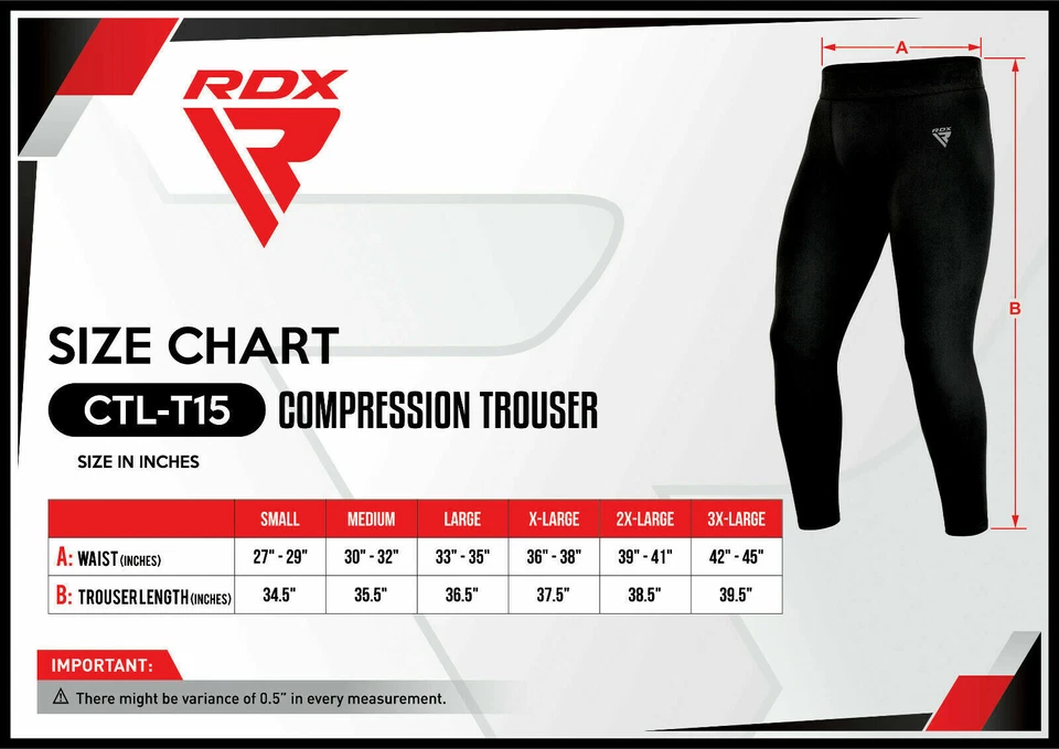 MMA Compression Trousers by RDX, Gym Equipment, Thermal Pants for Exercise - Image 3 of 4