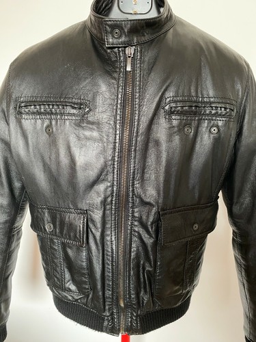 IMPERIAL GIACCA UOMO VERA PELLE NERO, IMPERIAL MEN'S REAL LEATHER JACKET BLACK - Foto 3 di 11