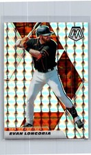 2021 panini mosaic baseball evan longoria base mosaic silver prizm #44
