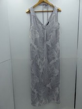 Ladies Autograph grey mix floaty sleeveless long polyester maxi dress size 10