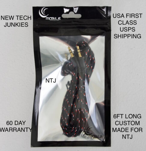 3.5mm male stereo audio aux auxiliary cable for iPod mp3 car iPhone 4s 5c 6 plus - Picture 45 of 62