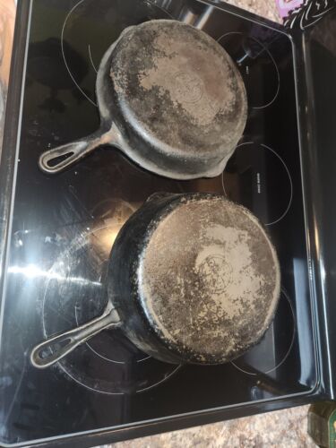 Griswold Hinged Double Skillet 80 Top 1103 And Bottom 1102 Erie PA Cast Iron - Picture 2 of 4