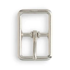 Bridle Buckle 1" Nickel Plated Metal Replacement 1512-00