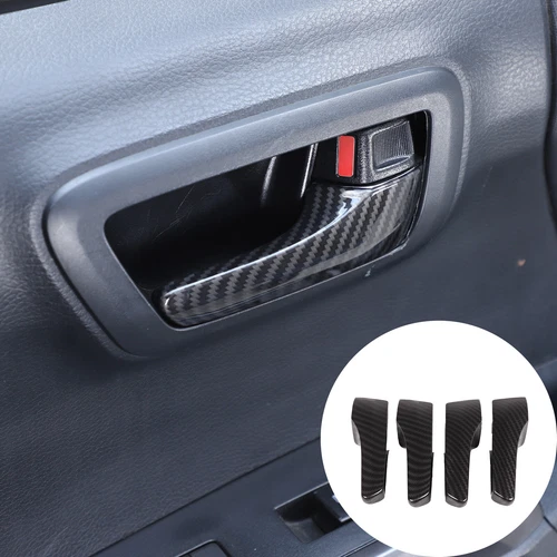 ABS Carbon Fiber Interior Dash Trim Cover Set Fits 2016-2023 Toyota Tacoma - Picture 27 of 44