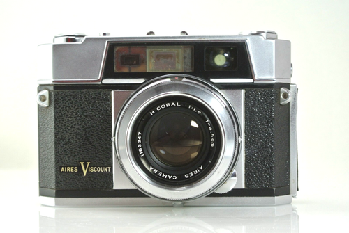 Rare V,Good +Aires Viscount H Coral 4.5Cm F1.9 Camera From Japan Working#2818226 - Picture 3 of 20