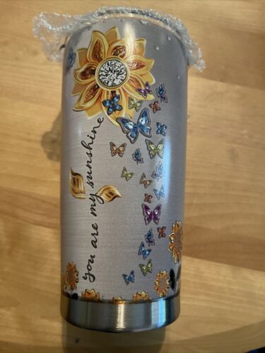 64HYDRO Stainless Steel Insulated Tumbler20oz Butterfly/Flower DesignFor “angel”