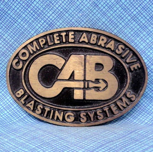 Fibbia per cintura CAB Promo completa di sistemi di sabbiatura abrasiva vintage DynaBuckle .QRT958 - Foto 2 di 9
