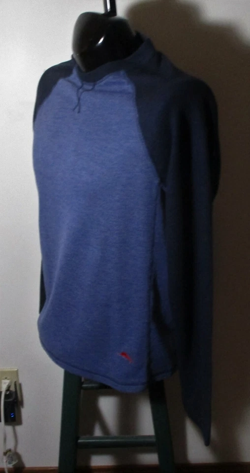 Tommy Bahama Blue Long Sleeve Sweatshirt Crew Jersey Men's Size Top M - Image 4 of 4