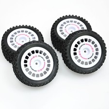 4pcs Rubber Rally Tires Wheel Tyre For Tamiya Tt02b 110 Buggy Off-road Rc Car 4pcs Rubber Rally Tires Wheel Tyre For Tamiya Tt02b 110 Buggy Off-road Rc Car