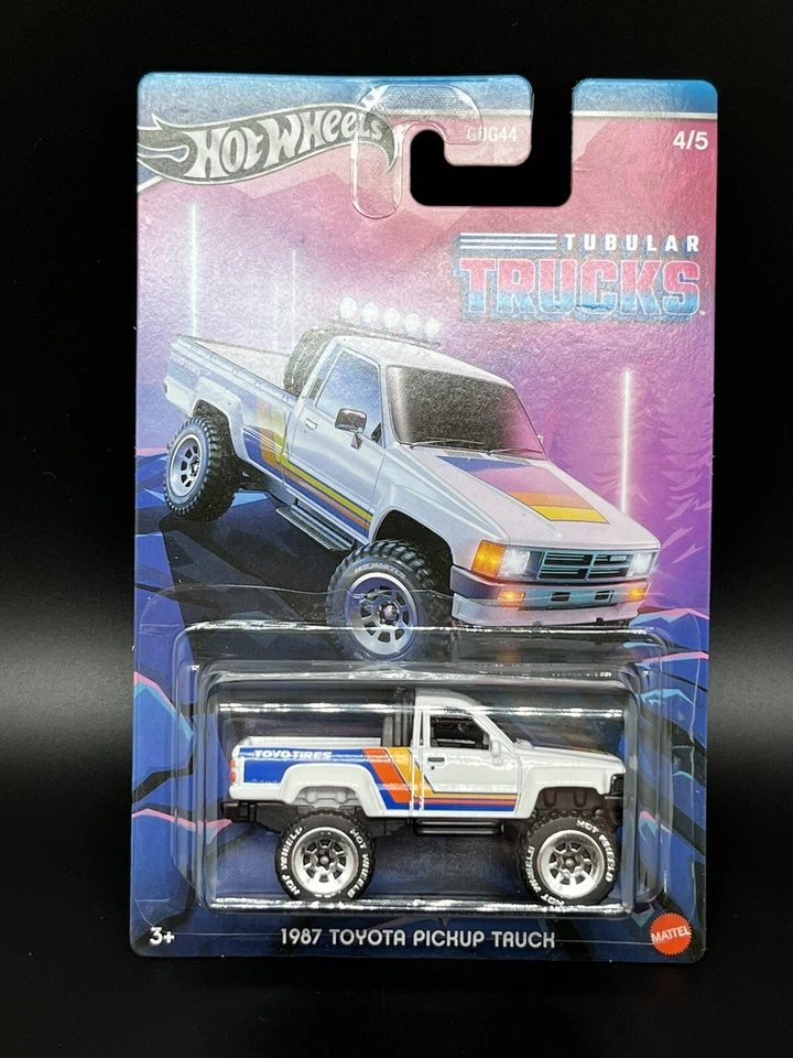 Lote de (3) camionetas tubulares Hot Wheels 1987 camioneta Toyota #4 2024 Foto 2 de 2