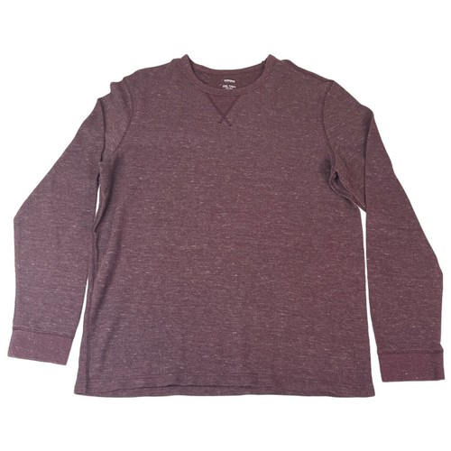 Sonoma Men's Thermal Shirt XXL Tall Purple Cotton Polyester Rayon Long