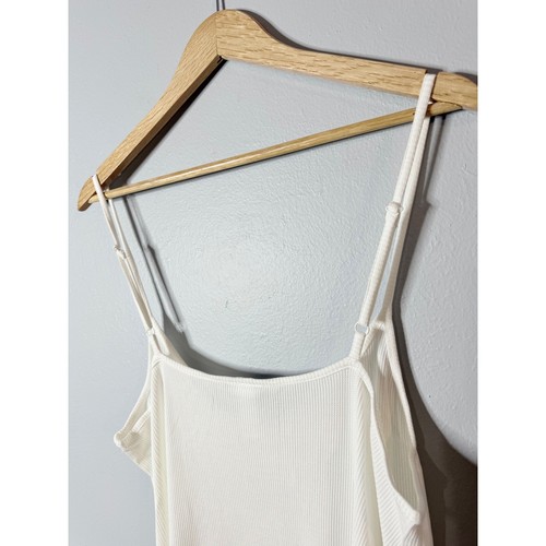 Andie The Barreta Dress Waffle Bamboo White Slip Dress Midi XL - Picture 5 of 8
