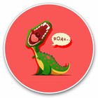 2 x Vinyl Stickers 30cm - Roar Dinosaur T-rex Cartoon Kids Cool Gift #14673