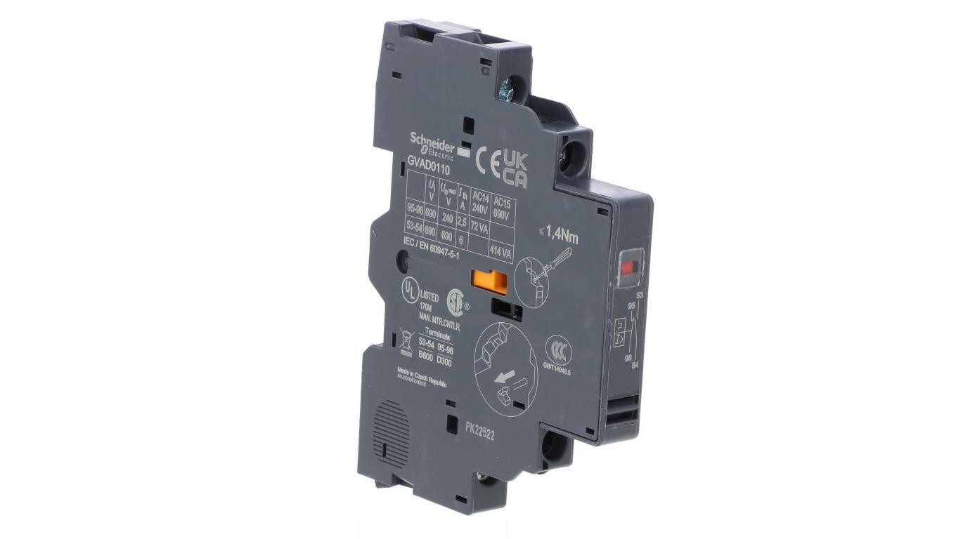 Auxiliary switch 1 NO 1 NC side mounting GVAD0110 /T2UK