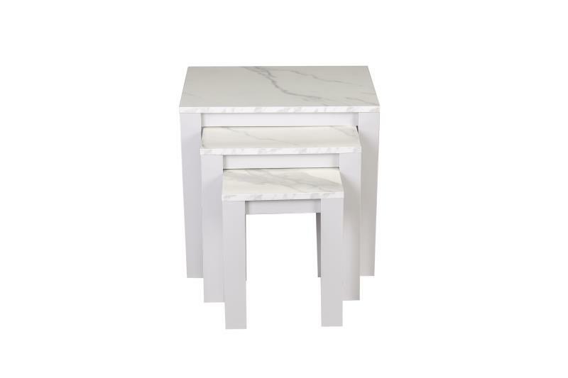 Kosy Koala Marble and Stone Grey Effect Nest Of Tables Set Of 3 Coffee