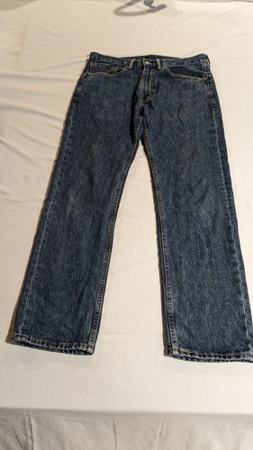 Levi’s Strauss & Co 505 34/32 Mens Straight Leg Regular Fit Denim Blue Jeans - 第 1/18 張圖片