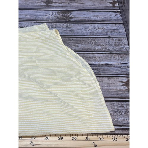 Ralph Lauren uomo Seersucker manica corta con bottoni giallo bianco taglia large - Foto 6 di 6
