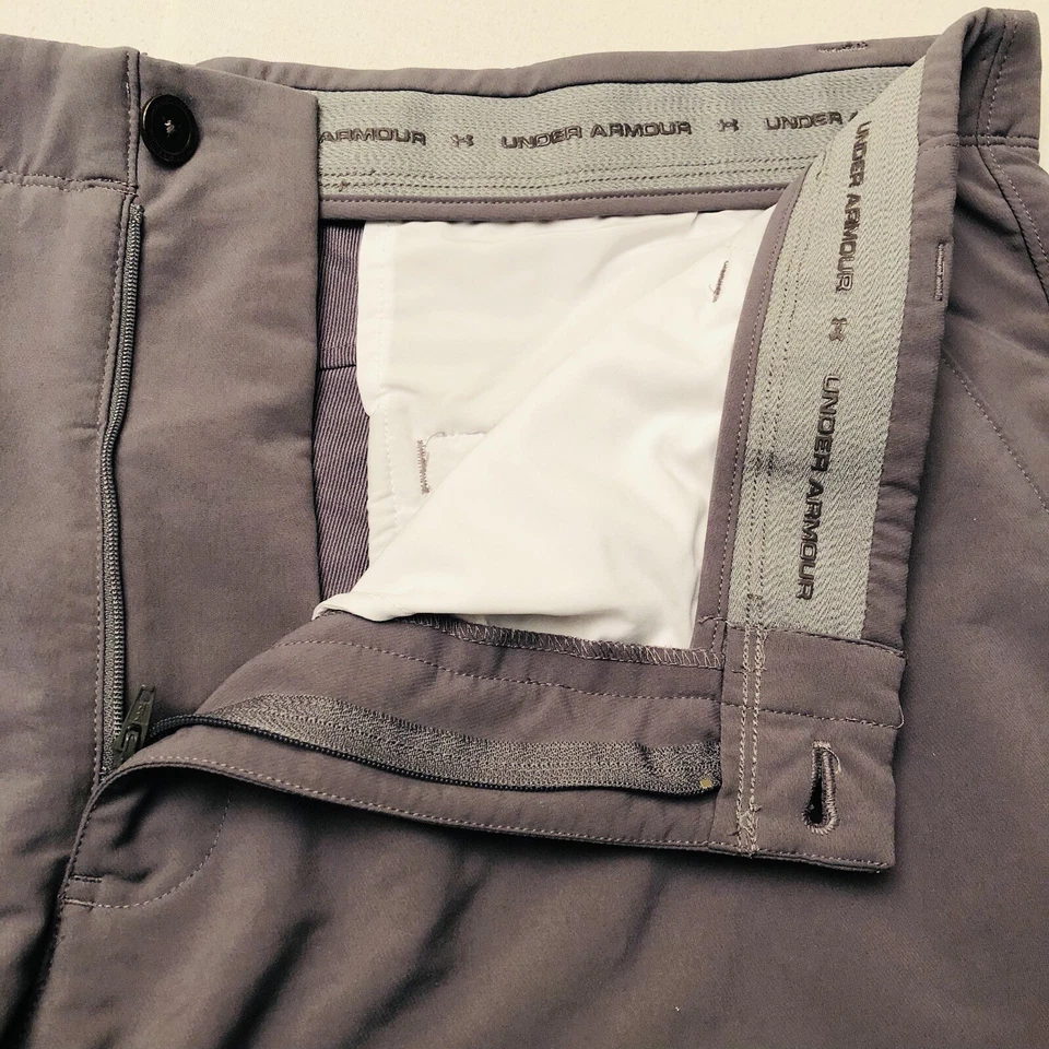 Pantalones Cortos Virginia Tech Hokies Under Armour Hombres Talla 42/10.5 Gris Rendimiento VT Foto 3 de 4