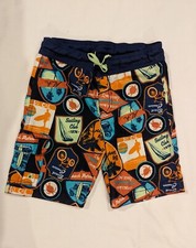 Gymboree Boys Surfer Sea Turtle  Sailing Navy Blue Swim Trunks Shorts SIZE 5