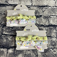 Moon  Stars 0 Months Headbands Bees  Flower 100 Cotton 2 Each Design