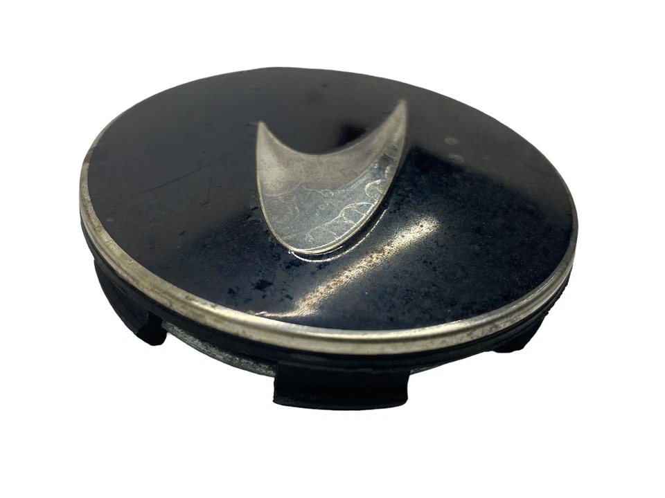 TAPA CENTRAL RUEDA MCLAREN 570S H114 CARA NEGRA EMBLEMA PLATEADO *DAÑOS POR FUEGO/CALOR* Foto 2 de 4