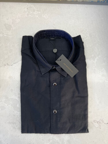 John Varvatos Collection schwarzes Herrenhemd - Medium - neu mit Etikett - versandkostenfrei - Bild 1 von 6