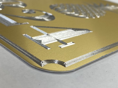 Engraved Personalized Custom Family Name House Home Gold Metal Sign Plaque 7x10 - Picture 6 of 7