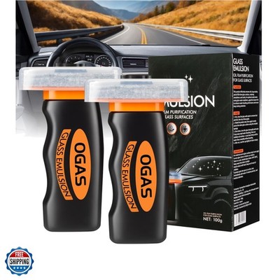 Car Oil Film Cleaner,Glass Emulsion Cleaner,Handle Oil Film Remover&Windshiel...