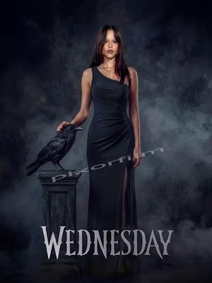 MITTWOCH - JENNA ORTEGA FOTO - PORTRAIT POSTER - FOTO VOLLFARBIG